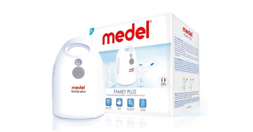 Medel جهاز الاستنشاق مع البخاخات لتنظيف الجيوب الأنفية من .ميديل فاميلي بلس