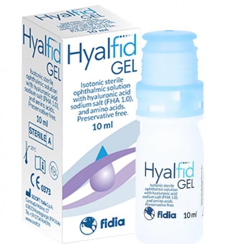 قطرة عين هيال فيد جل محلول عيني من هيلاورينات الصوديوم واحماض امينية 10 مل.   Hyalfid gel