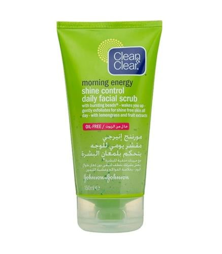 مقشر يومي للوجه يتحكم بلمعان البشرة بخلاصة الليمون والفاكهة من كلين اند كلير - 150مل.  Clean and Clear