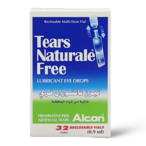 تيرز ناتشيورال فري، مرطب للعين، يخفف من جفاف العين - 32 فيال.   Tears Naturale Free