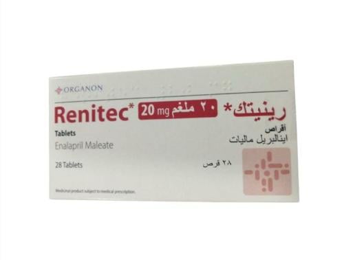 رينيتيك، إينالابريل ماليات، 20 ملجم - 28 قرص.  Renitec