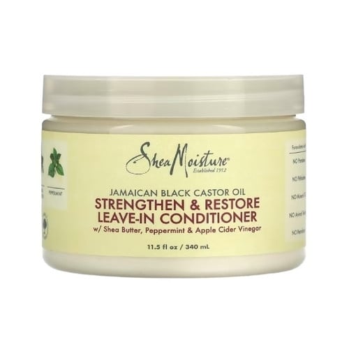 بلسم شيا مويستشر بزيت الخروع الأسود الجامايكي لتقوية وترميم الشعر _ 340 مل    Shea Moisture