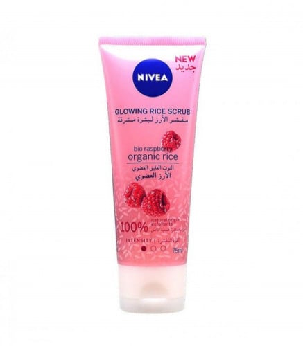 Nivea مقشر الأرز لبشرة مشرقة بالتوت العليق العضوي و الأرز العضوي من نيفيا 75مل