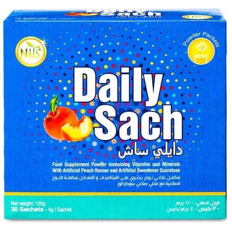 دايلى ساش، أكياس، متعددة الفيتامينات والمعادن - 30 كيس.  Daily Sach