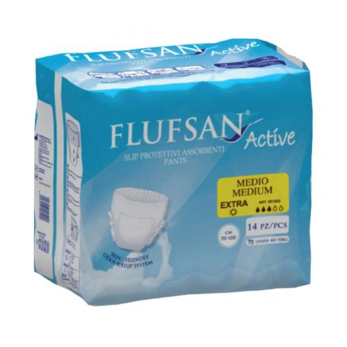 حفاضات فلوفسان للكبار مقاس  M متوسط  _ ​​14 قطعة.  Flufsan