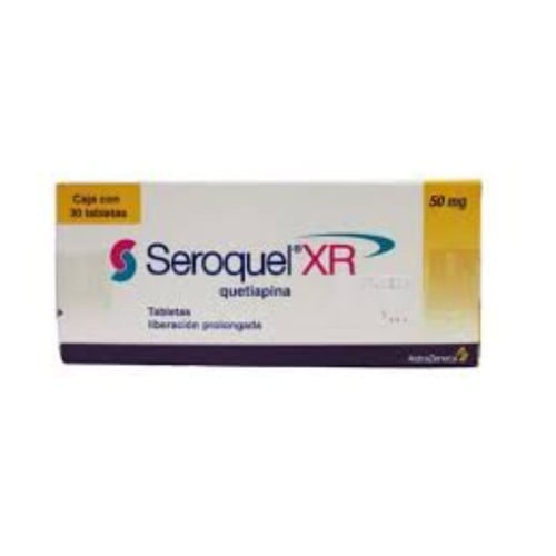 سيروكويل، إكس أر، كويتيابين 50 مجم - 30 قرص.     Seroquel, XR,
