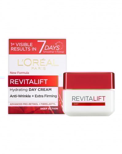 كريم النهار المرطب ريفيتاليفت  مقاوم للتجاعيد ومعزز للبشرة من لوريال 50مل Loreal paris