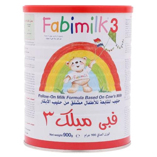 حليب أطفال رقم 3 من عمر 1_ 3 سنوات من فابي ميلك _ 900 جرام / Fabimilk