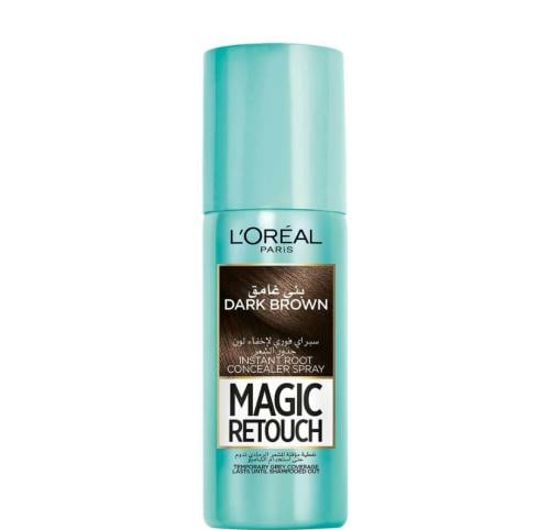 بخاخ ماجيك ريتاتش الفوري لإخفاء لون الجذور من لوريال باريس  ( بني غامق )  _ 75 مل  Loreal paris