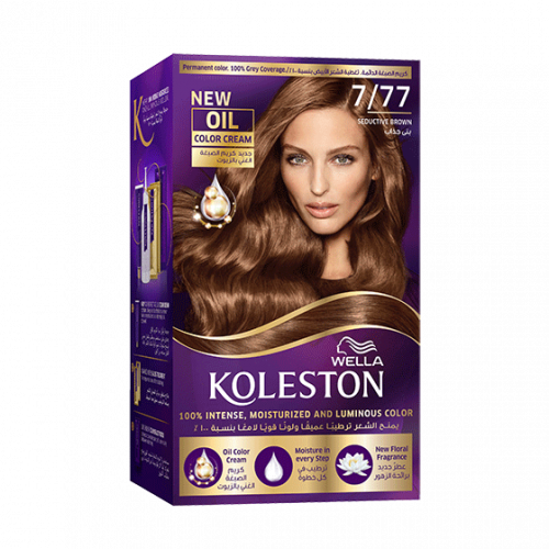 صبغة الشعر الدائمة من ويلا كوليستون _ بني جذاب 7/77.   Koleston