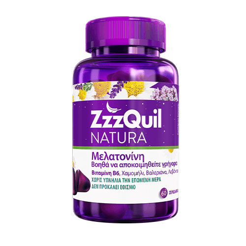 ZZZQUIL مكمل غذائي ناتورا مع الميلاتونين _  60 قطعة