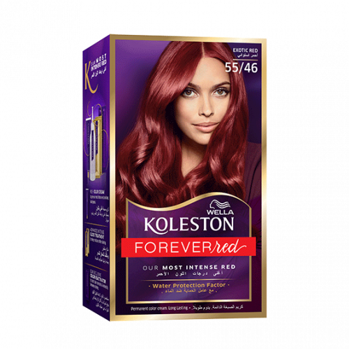 صبغة الشعر الدائمة من ويلا كوليستون _ أحمر أستوائي 55/46.   Koleston