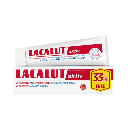 لاكالوت أكتيف 75 مل + 25 مل (33% إضافي)      Lacalut