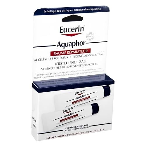 يوسيرين إصلاح الشفاه، راحة فورية، بدون رائحة للبشرة الحساسة  عبوتين _  10 مل.  Eucerin