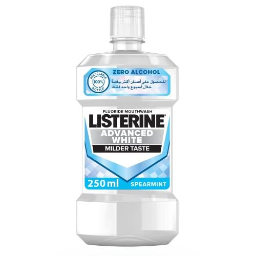 غسول الفم ليسترين ادفانسد وايت بنكهة النعناع _  250 مل   Listerine