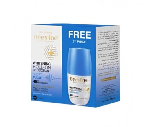 بيزلين مزيل عرق رول اون النبض الرياضي _ 2 × 50 مل.  Beesline