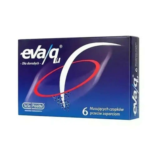 ايفا كيو تحاميل للكبار للامساك _ 6 تحاميل  eva qu