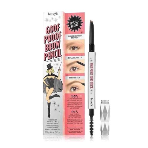 قلم تحديد الحواجب جوف بروف من بينيفت اللون اسود ناعم ( 6 )   Goof Proof Brow Pencil Brow Pencil (06 deep)