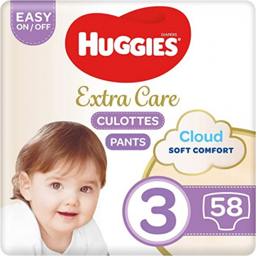 هجيز حفاضات كلوت مقاس 3 صندوق - 58 كلوت   Huggies