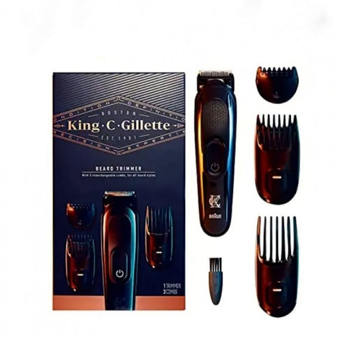 Gillette أداة تشذيب اللحية للرجال مع 3 امشاط قابلة للتبديل من جيليت