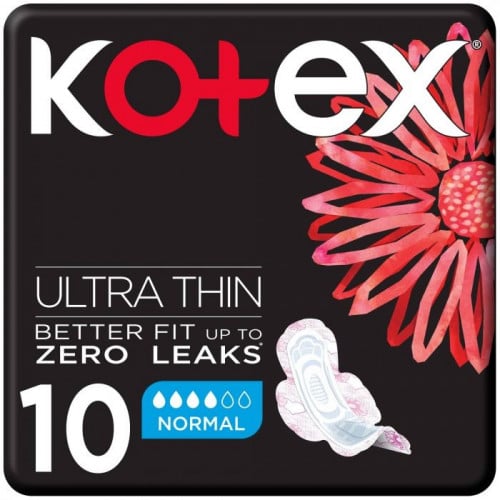 فوط نسائية ألترا حجم عادي بالأجنحة  من كوتيكس - 10 فوطة Kotex