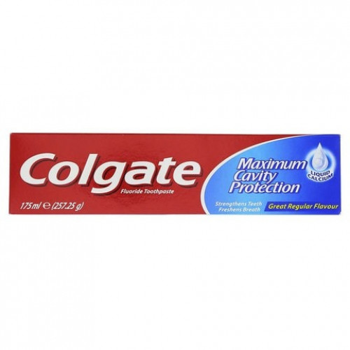 كولجيت معجون أسنان بحماية قصوى من التسوس بنكهة عادية ، 175 مل / Colgate