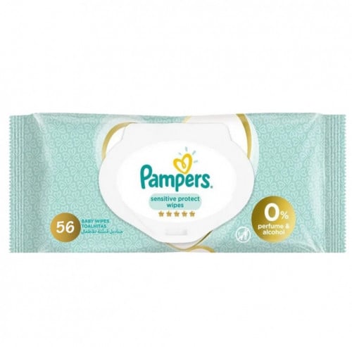مناديل مبللة للأطفال للبشرة الحساسة من بامبرز_ 56 منديل pampers