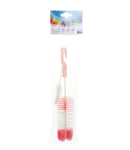 كانبول فرشاة تنظيف الرضاعات والعلب وملحقاتها _ وردي