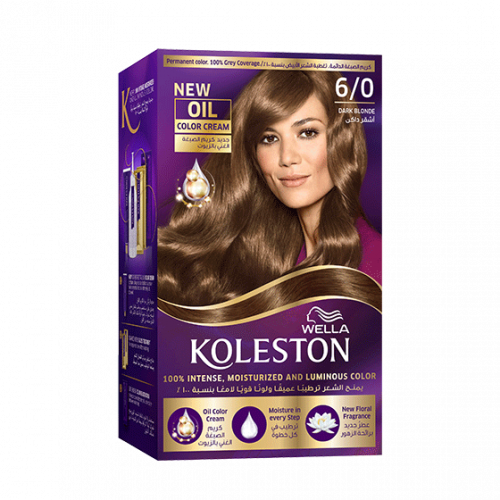 صبغة الشعر الدائمة من ويلا كوليستون _ أشقر داكن 6/0.   Koleston