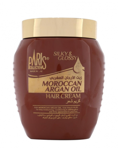 كريم الشعر بزيت الأرجان المغربي من باريس كولكشن - 475 مل