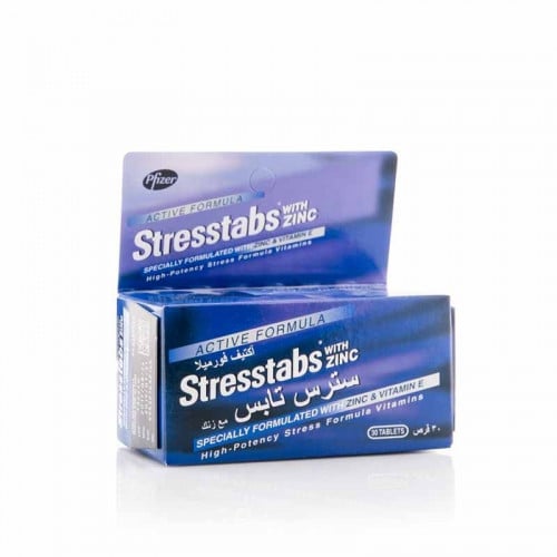 ستريستاب أقراص فيتامينات بالزنك - 30 قرص
