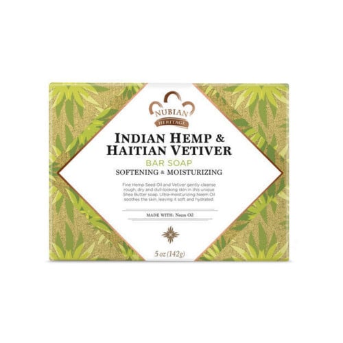 التراث النوبي قالب صابون القنب الهندي ونجيل الهند الهايتي، 142 جم.  Nubian Heritage