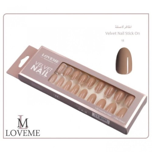 أظافر لاصقة صناعية من لاف مي _ رقم 11 لامع