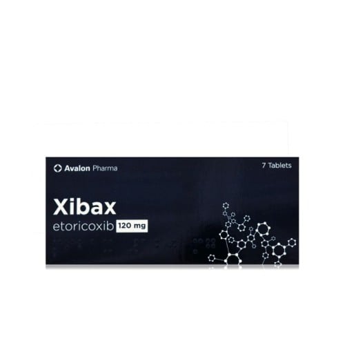 زيباكس 120 مجم، مسكن، خافض للحرارة ومضاد للالتهاب - 7 أقراص.   Xibax 120 Mg