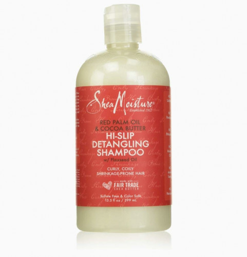 Shea moisture شامبو بزيت النخيل الأحمر وزبدة الكاكاو عالي الانزلاق لفك تشابك الشعر للجنسين من شيا مويستشر  _384 مل