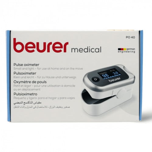 Beurer جهاز قياس نسبة تشبع الأكسجين بالدم، وقياس م...