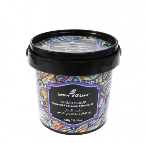 مقشر السكر بزيت الأركان و زيت الخزامى من جاردن اوليان 600 غرام  Jardin D Oleane,