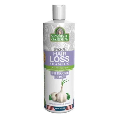 سبانيش جاردن ، شامبو ، لتساقط الشعر ، بالثوم والجنكة - 450 مل Spanish Garden