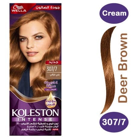 كوليستون صبغة شعر بني غزالي + مظهر 307/7. Koleston