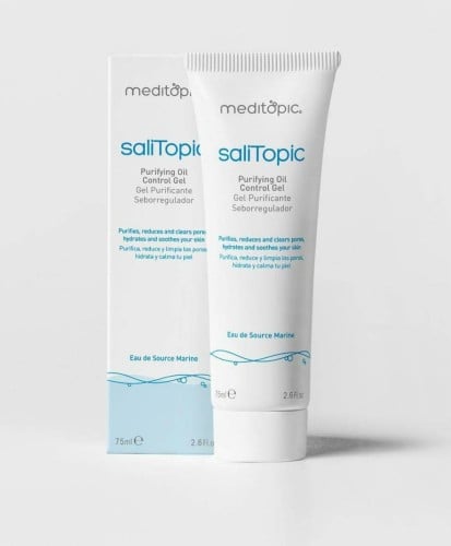 ميدتوبيك جل تنقية للتحكم في الزيوت من ساليتوبيك للعناية اليومية بالبشرة الدهنية والمختلطة - 75 مل.  Meditopic
