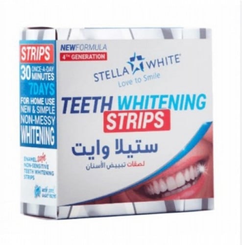 لصقات تبييض الاسنان ستلا وايت 28 قطعة لتبييض الاسنان Stella White Teeth Whitening Strips 28 Strips