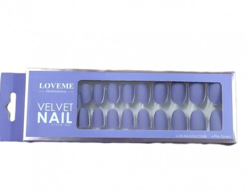 أظافر صناعية لاصقة من لاف مي _ رقم 16 مطفي