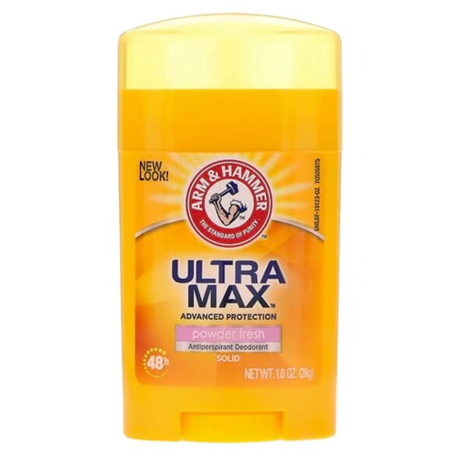 مزيل العرق آرم آند هامر ألتراماكس باودر فريش صلب مضاد للتعرق 28 جم.   Arm & Hammer