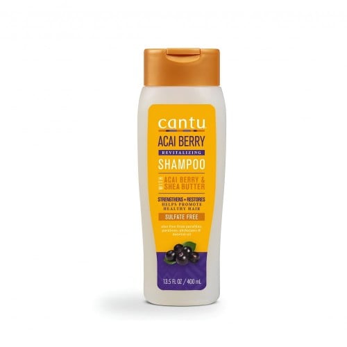 شامبو كانتو المنعش بخلاصة توت الاساي بيري وزبدة الشيا 400 مل - Cantu Revitalizing Shampoo With Acai Berry Shea Butter
