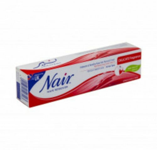 كريم إزالة الشعر للأبطين والمناطق الحساسة لمختلف أنواع البشرة عطر خفيف مع زيت بذور القطن المرطب من نير   _ 110جرام Nair