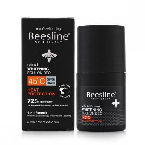 مزيل عرق رول اون مبيض للحماية من الحرارة من بيزلين 50 مل.  Beesline