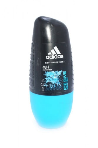 مزيل للعرق مضاد للتعرق آيس دايف ببكرة دوارة من اديداس _  أسود/أزرق 50مل Adidas