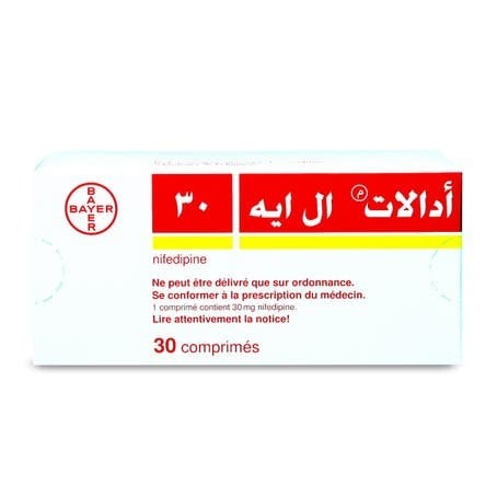 ادالات ال ايه 30مجم لعلاج أرتفاع ضغط الدم او الذبح...