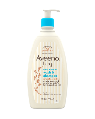 Aveeno شامبو وغسول مرطب يومي للاطفال بخلاصة الشوفان غير مسبب للدموع  من افينو بيبي _ 532 مل