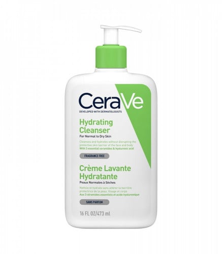 Cerave هايدريتنج كلينزر منظف الوجه والجسم للبشرة العادية والجافة من سيرافي - 473 مل